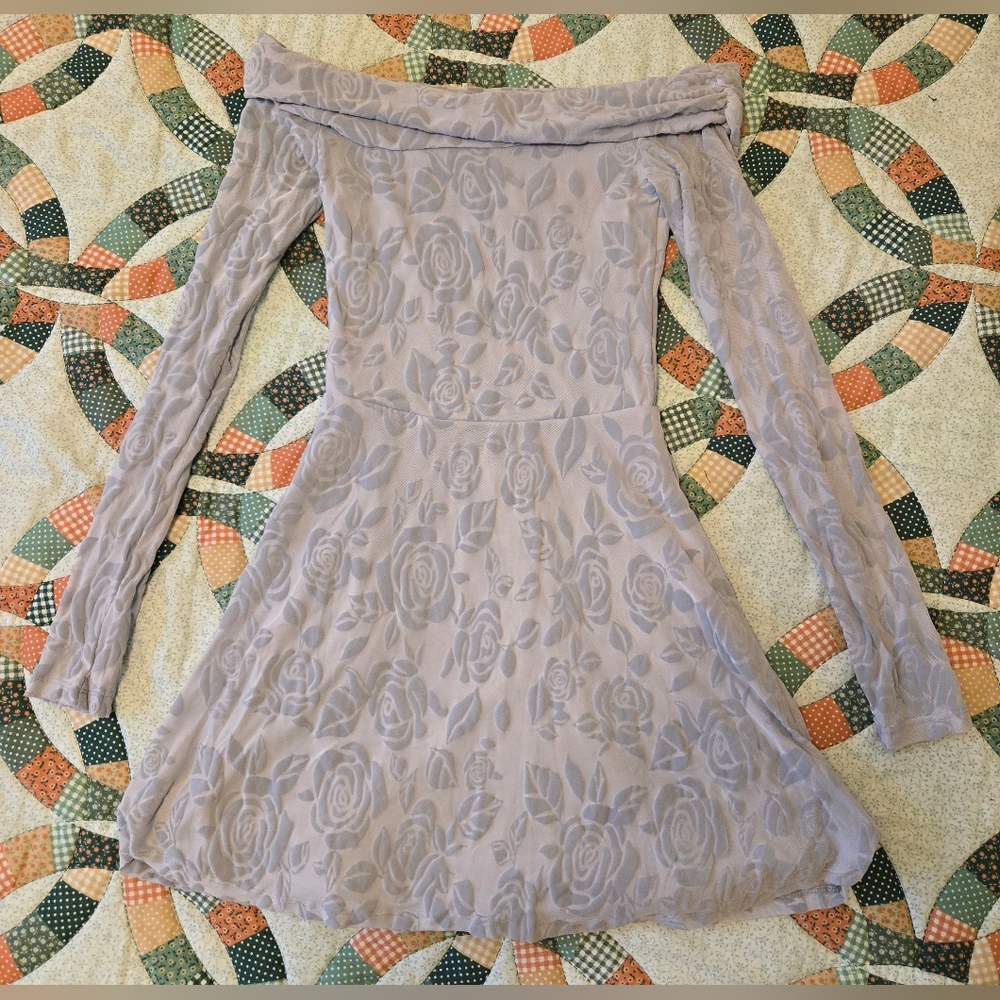 NWT Wild Fable floral Icey Blue Mini Dress XXS